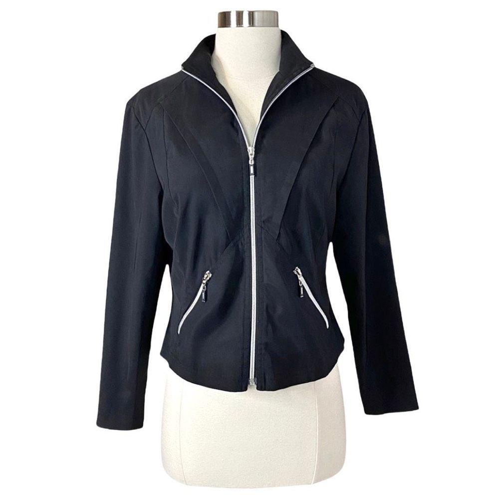 DKNY Golf Lightweight Black Full-Zip Jacket - Size Small